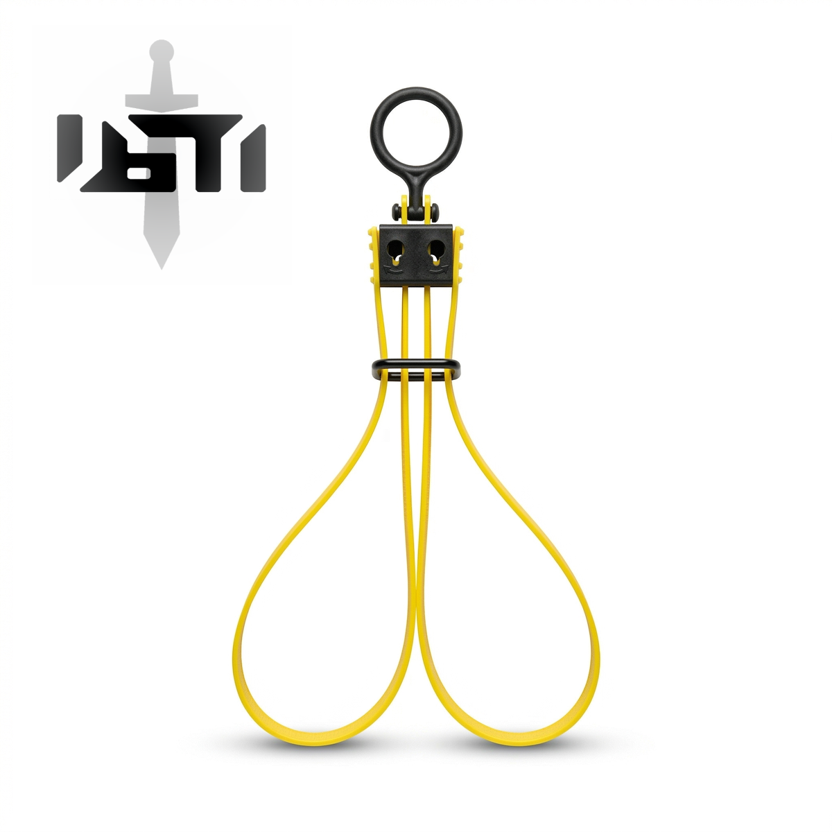 Black Stealth - Reusable tactical zip tie hand cuffs with Key