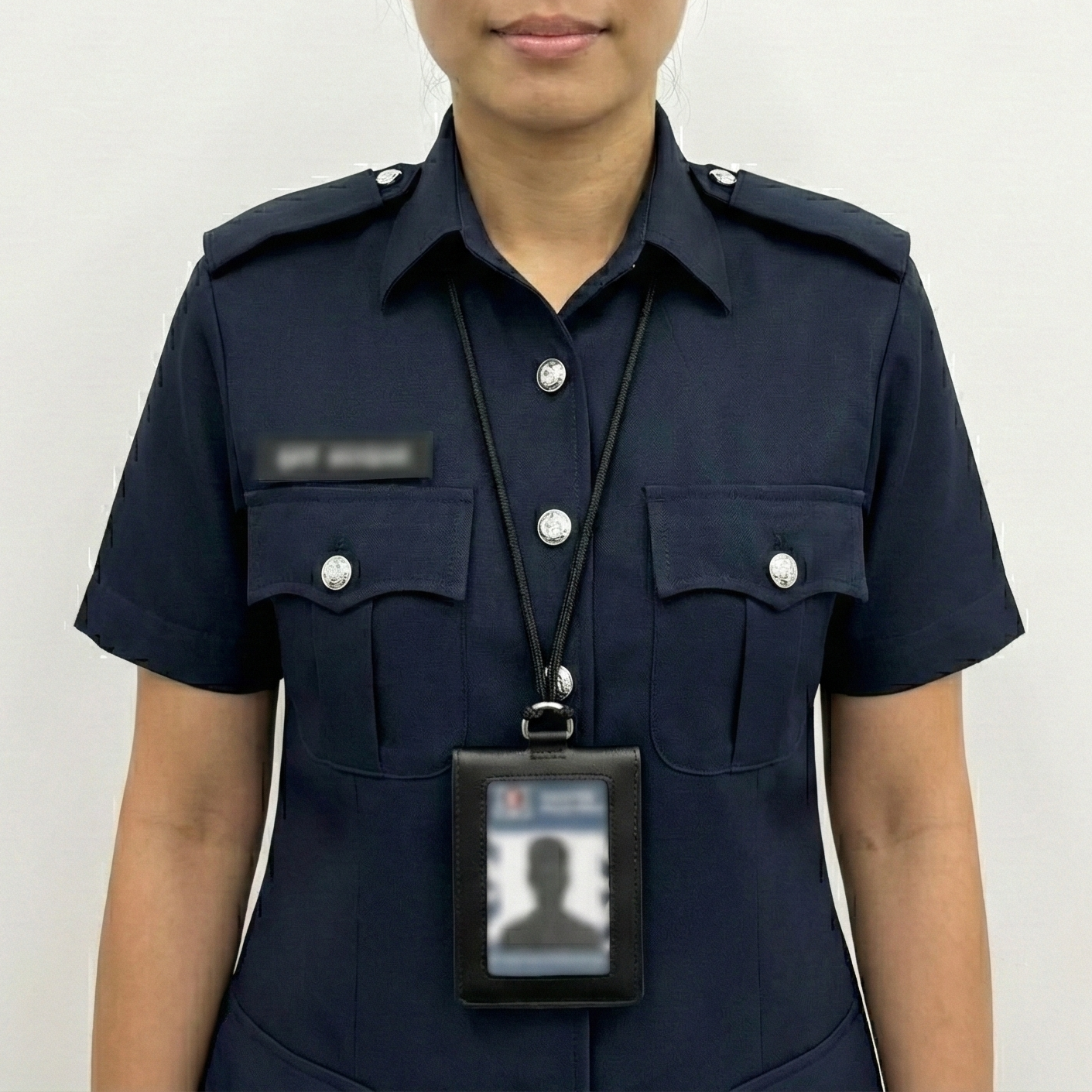 Black Stealth - Professional Leather Neck ID (V2)