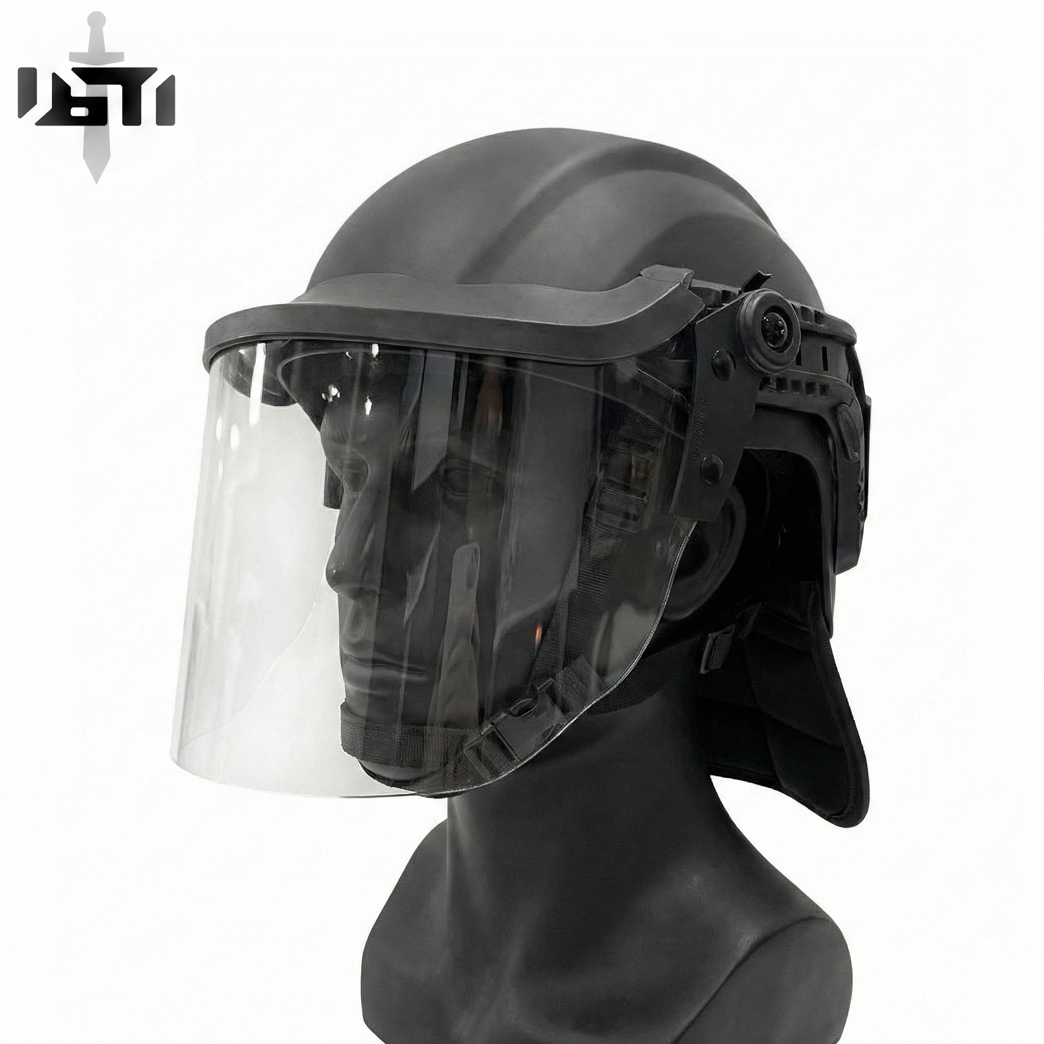 Black Stealth - Vanguard Lite Spec-Ops Riot Helmet