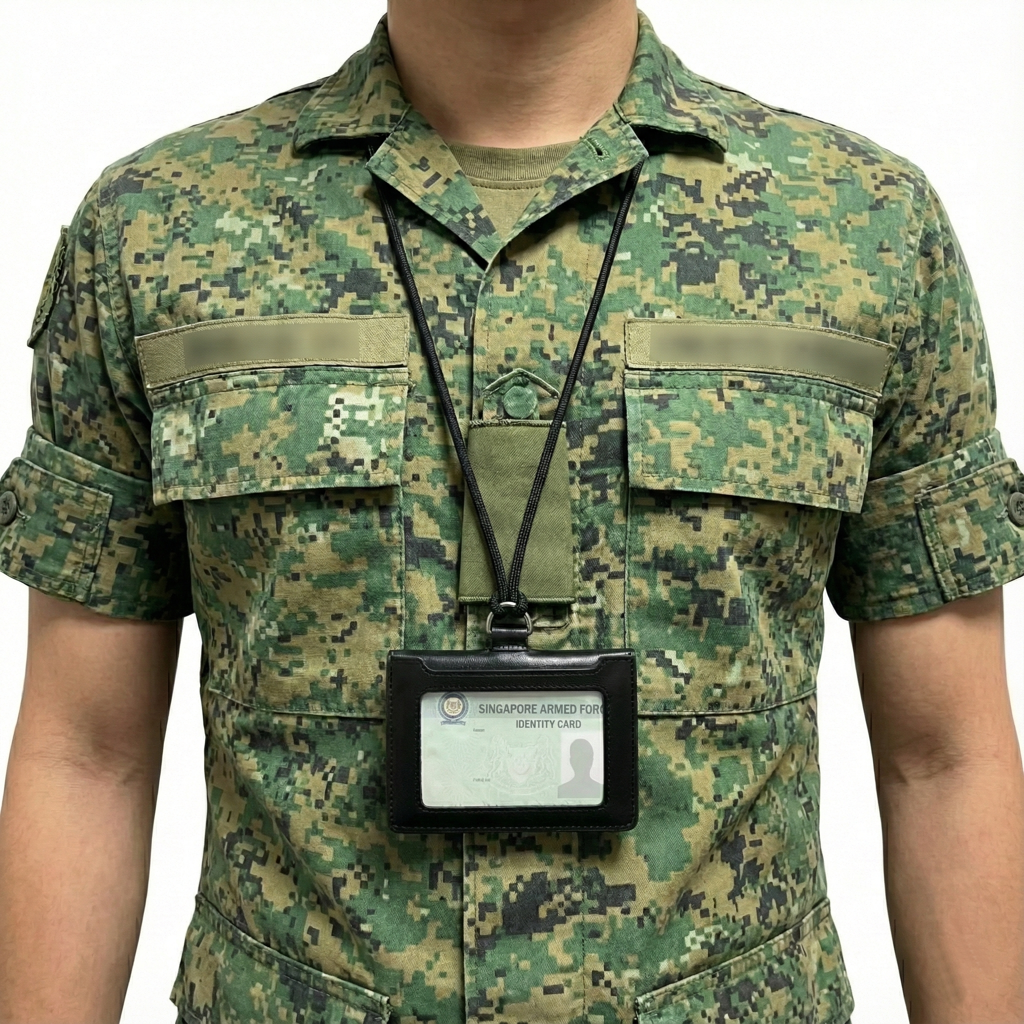 Black Stealth - Professional Leather Neck ID (V2)