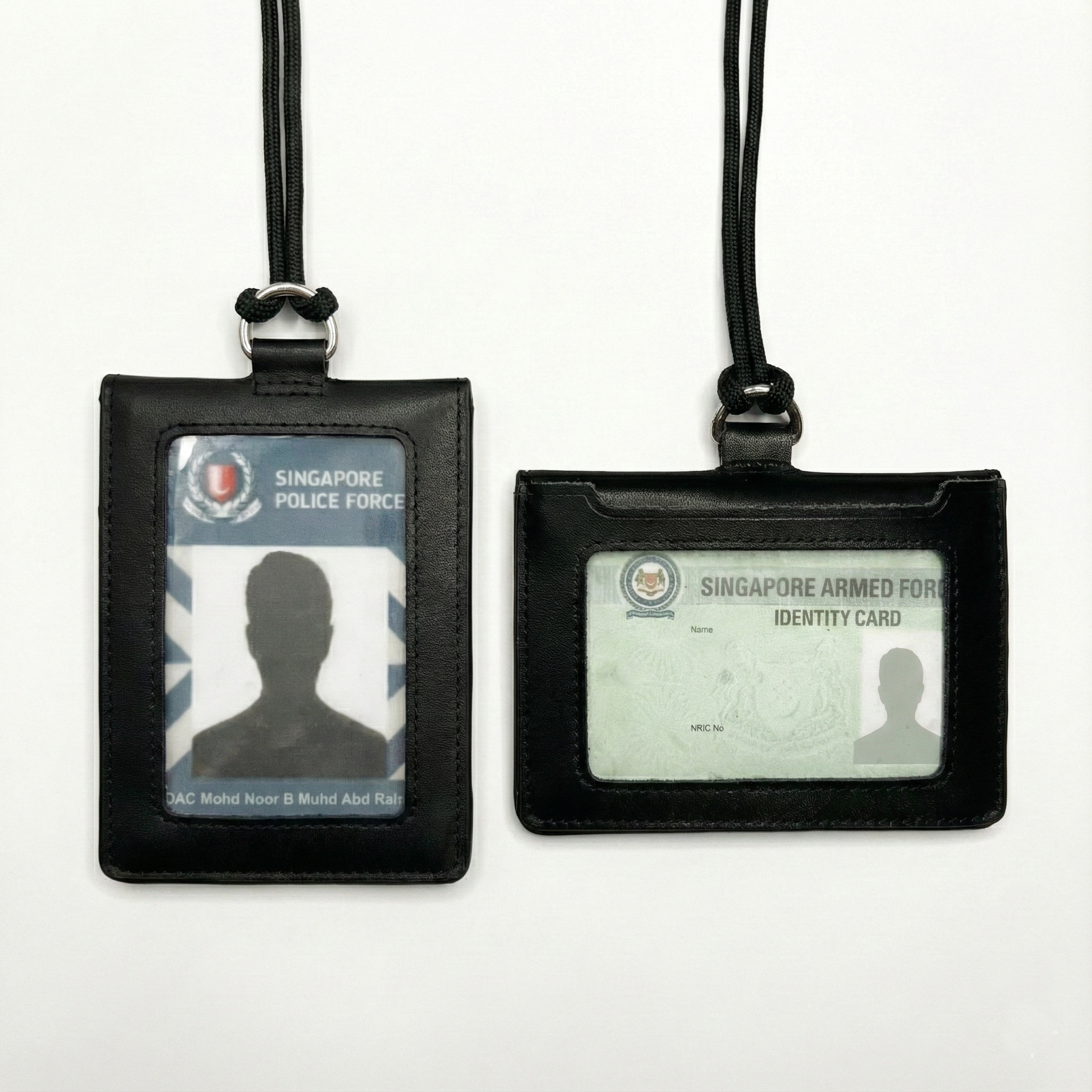 Black Stealth - Professional Leather Neck ID (V2)