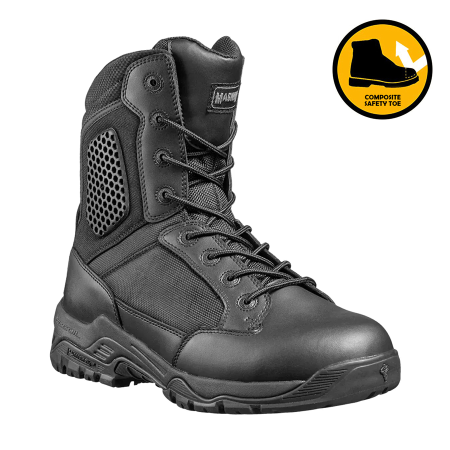 Magnum - Strike Force 8.0 Side-Zip Wide Boots (Composite Toe)