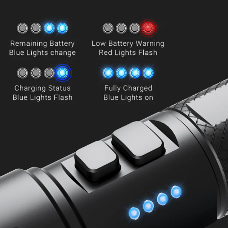Nextorch - P86 1600 Lumen Flashlight with 120db Electronic Whistle