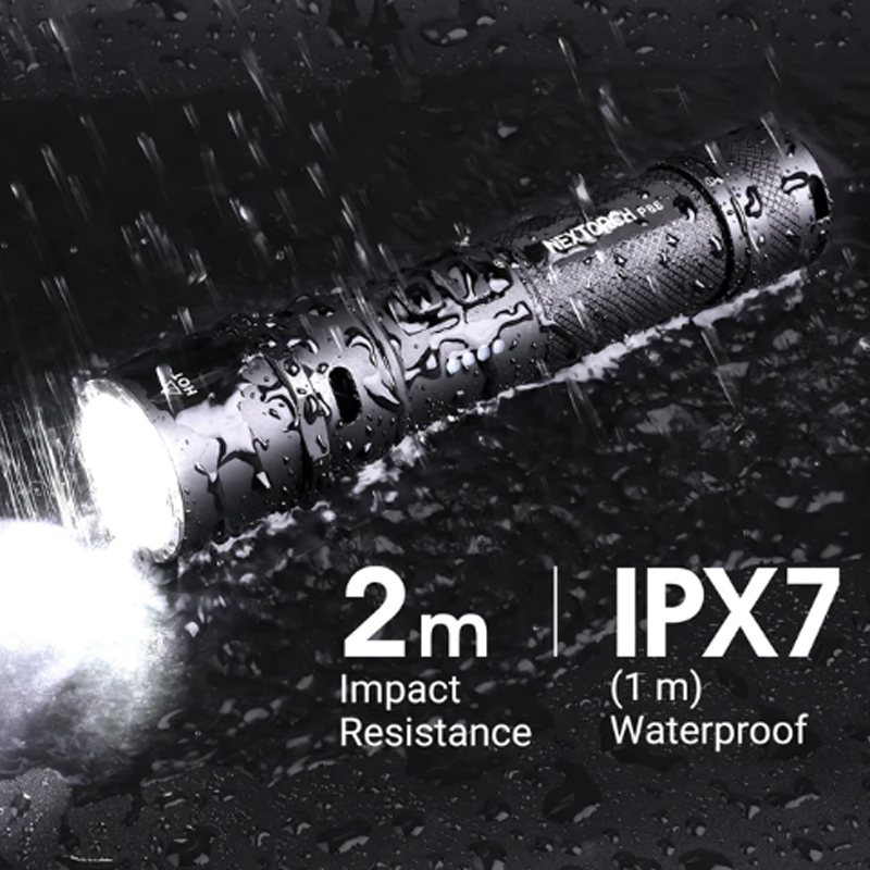 Nextorch - P86 1600 Lumen Flashlight with 120db Electronic Whistle