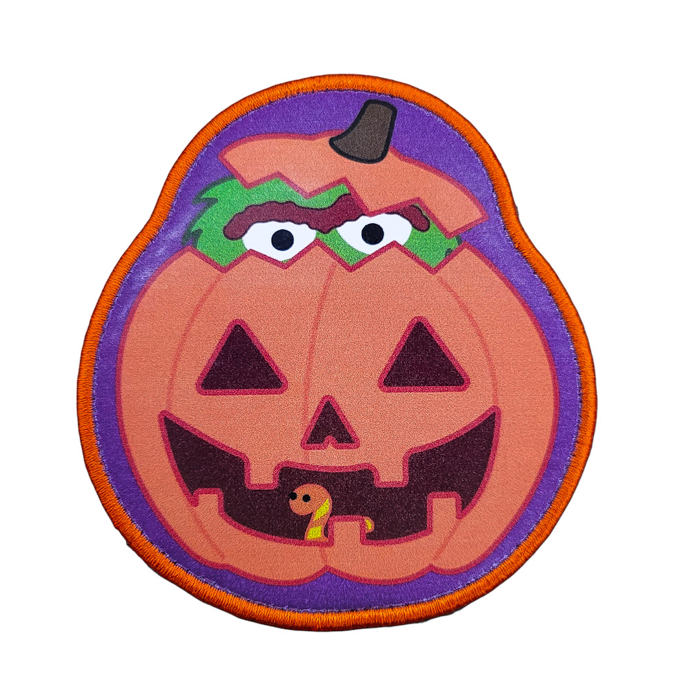 Printed Morale Patches - Halloween Grouch Velcro Morale Patch
