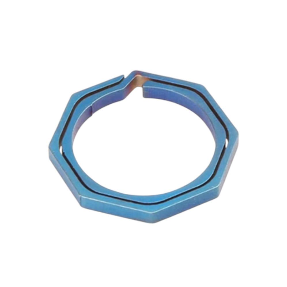 Bagua Hexagon Titanium Heat Treated Key Ring