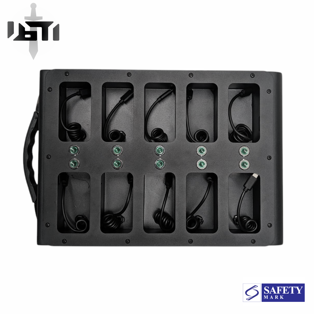 Black Stealth - 10 Slot Charging / Docking Station for Body Cameras