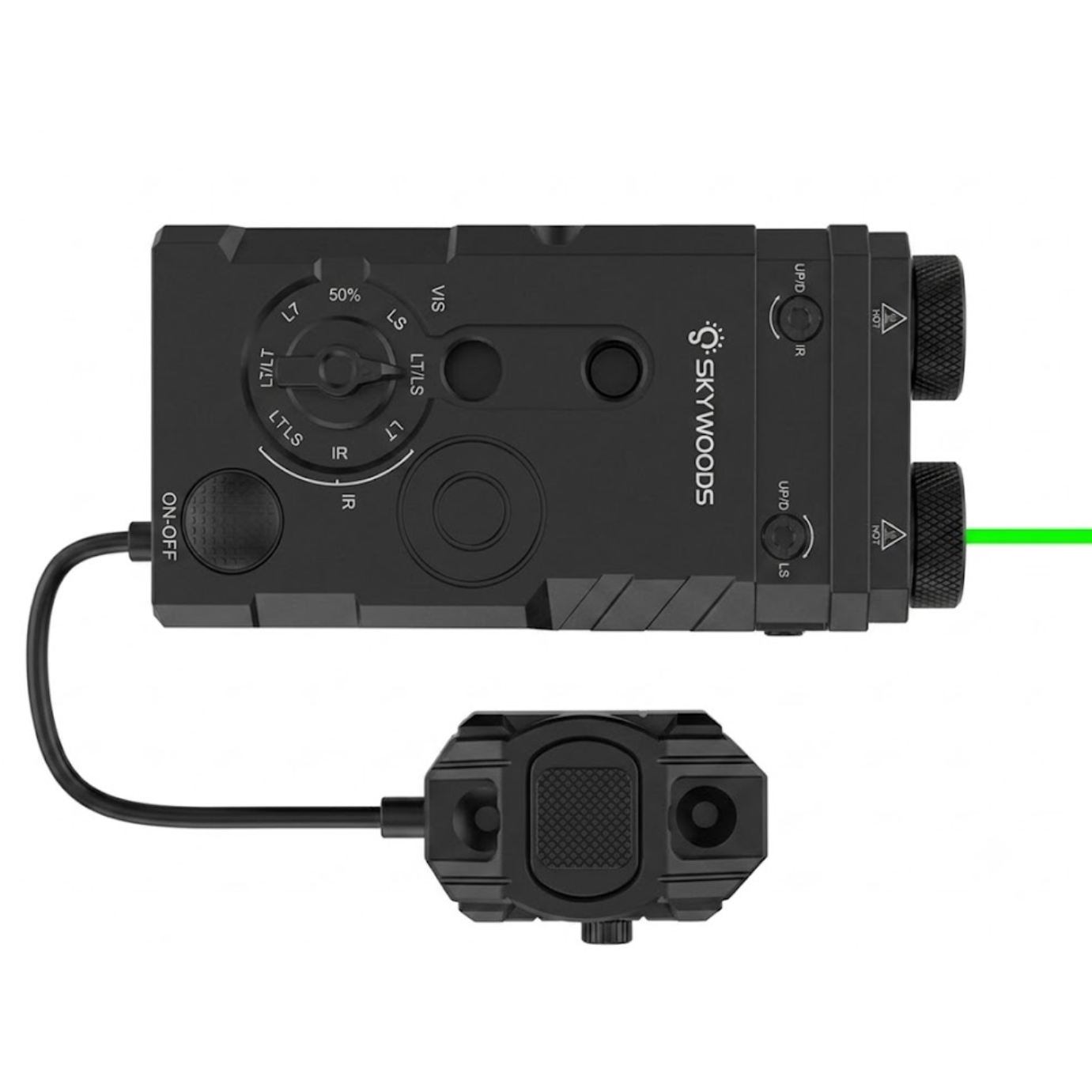 Skywoods - Tactical Rifle Light + Green Laser (1350lu) (RL1350)
