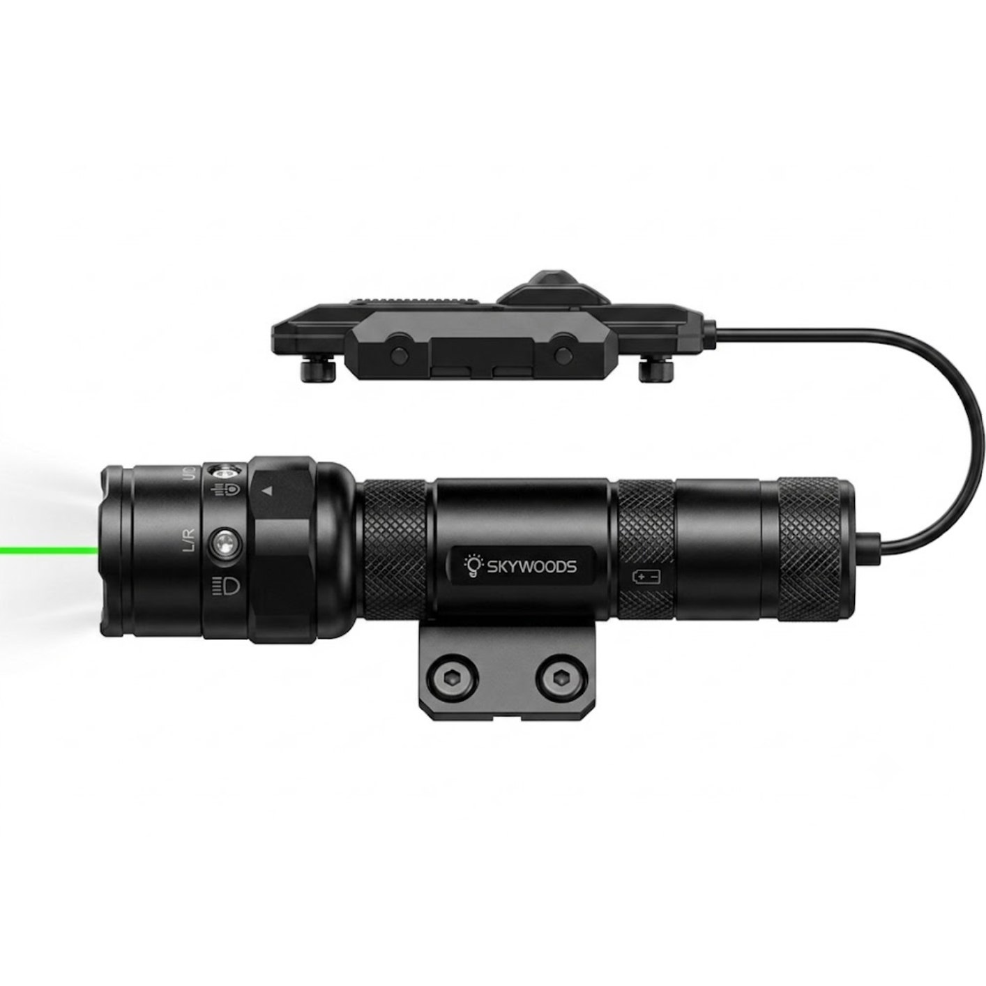 Skywoods - Tactical Rifle Light + Green Laser (900lu) (RL900G)