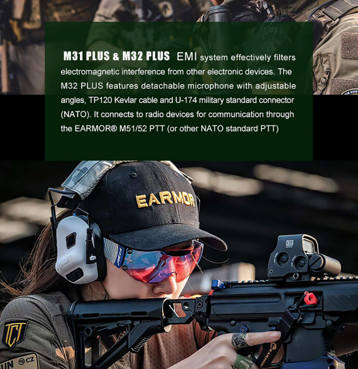 Opsmen - Earmor M31+ Plus Professional Electronic Earmuff (GEN 5)