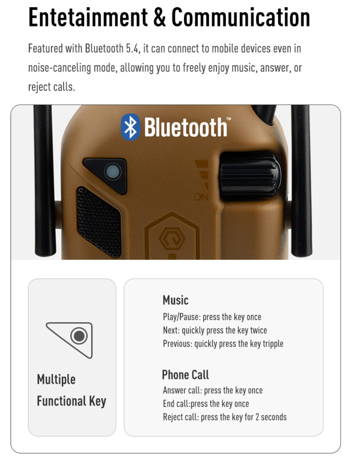 Opsmen - Earmor M300A/T Electronic Shooting Earmuff 