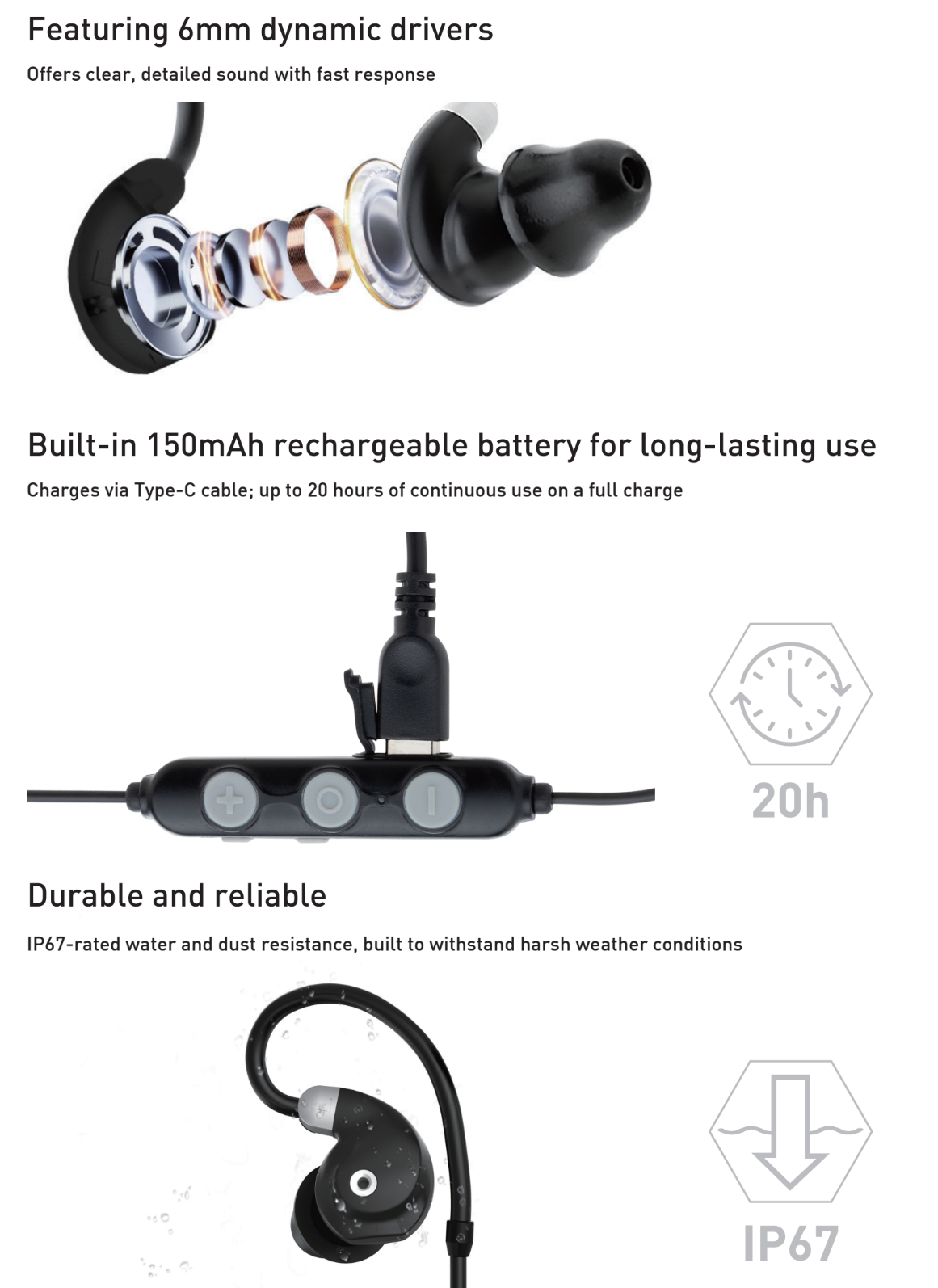 Opsmen - Earmor M200T Bluetooth Earplugs Hearing Protection