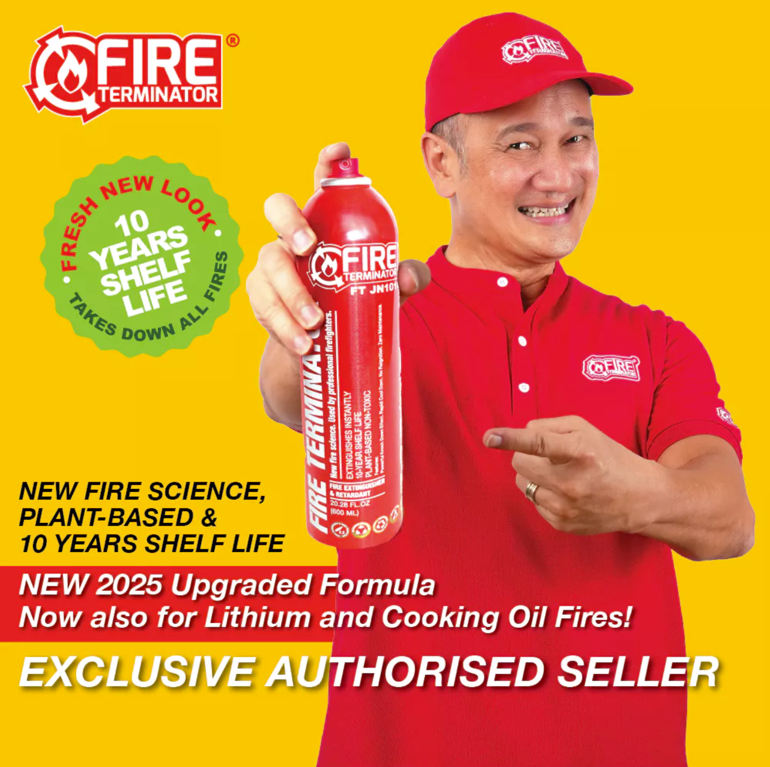 Fire Terminator - FT JN1010 Fire Extinguisher & Retardant (GEN 2)