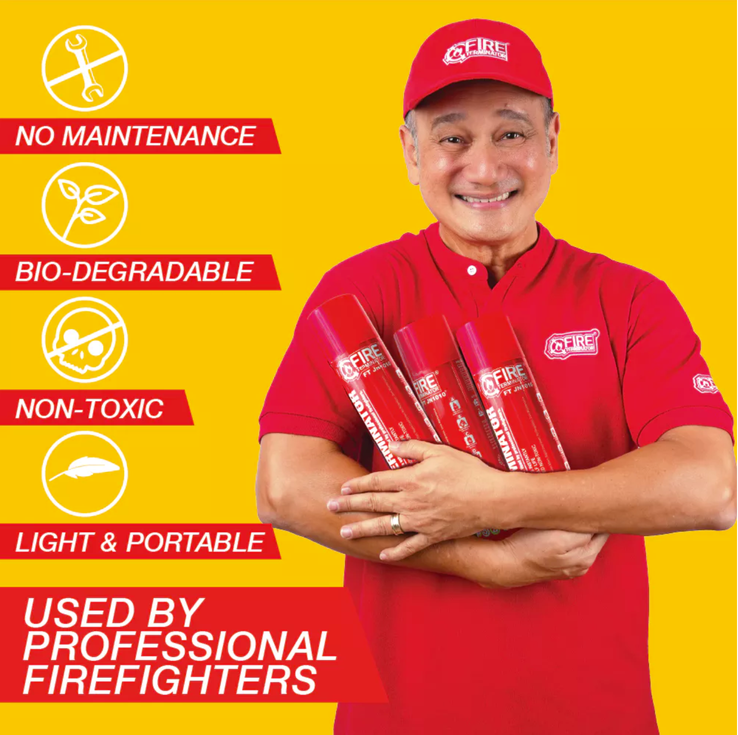 Fire Terminator - FT JN1010 Fire Extinguisher & Retardant (GEN 2)