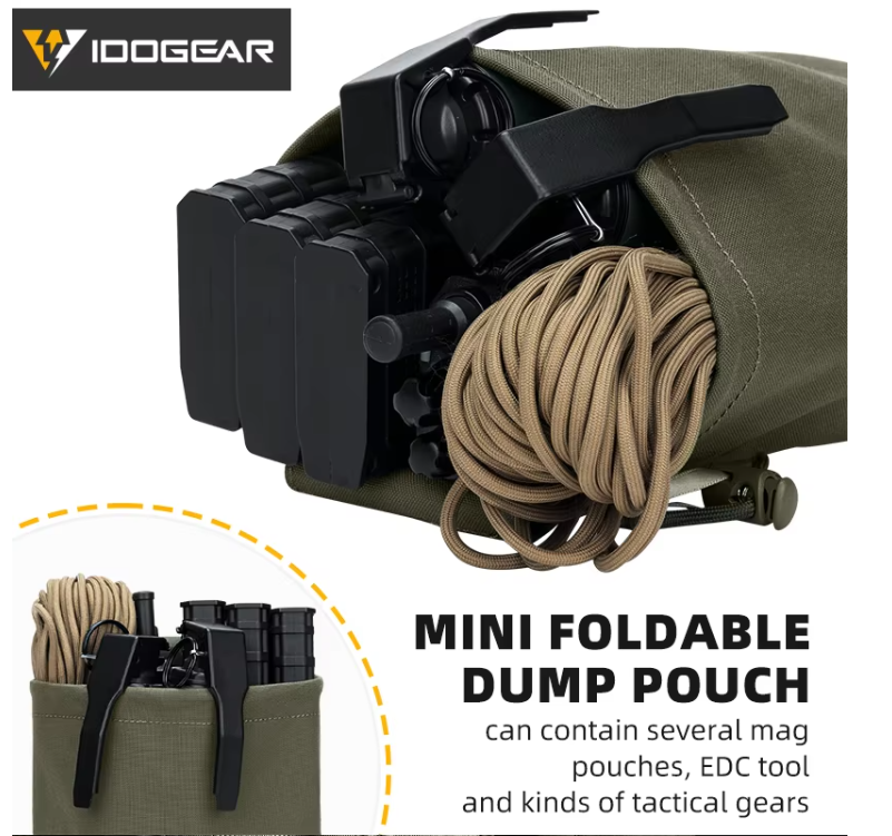 IDOGEAR - Laser Cut Molle Dump Pouch Black