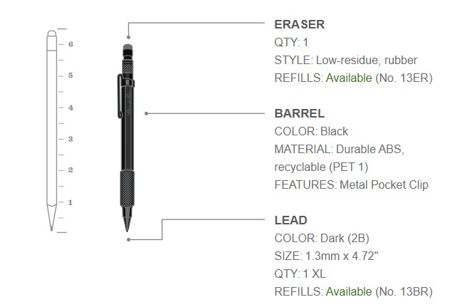 Rite in the Rain - Mechanical Clicker Pencil