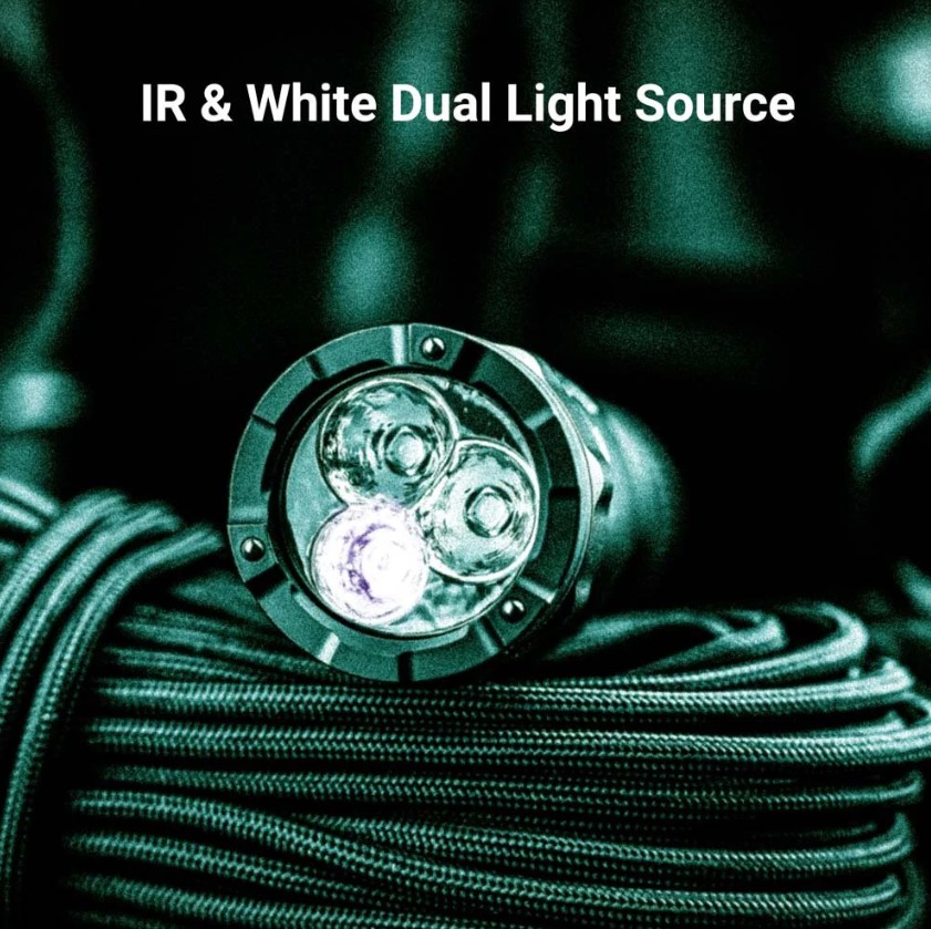Nextorch - TA21IR - 1300 Lumens Dual light source EDC Tactical flashlight 