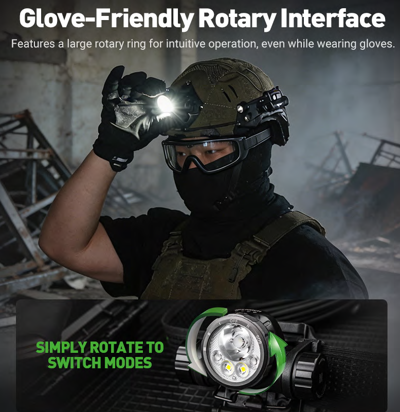 NEXTORCH - hiStar Headlamp 2300 Lumens Rechargeable White Light and Red Light