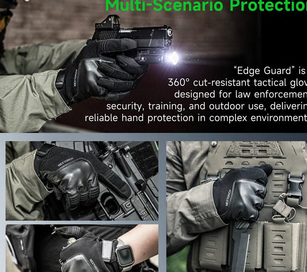 NEXTORCH - Edge Guard Cut-Resistant Tactical Gloves
