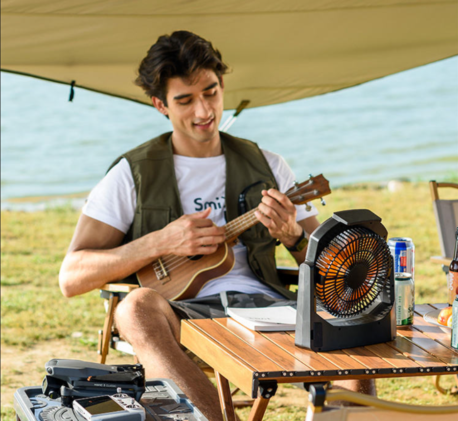 Black Stealth - Portable Field Rechargeable Fan
