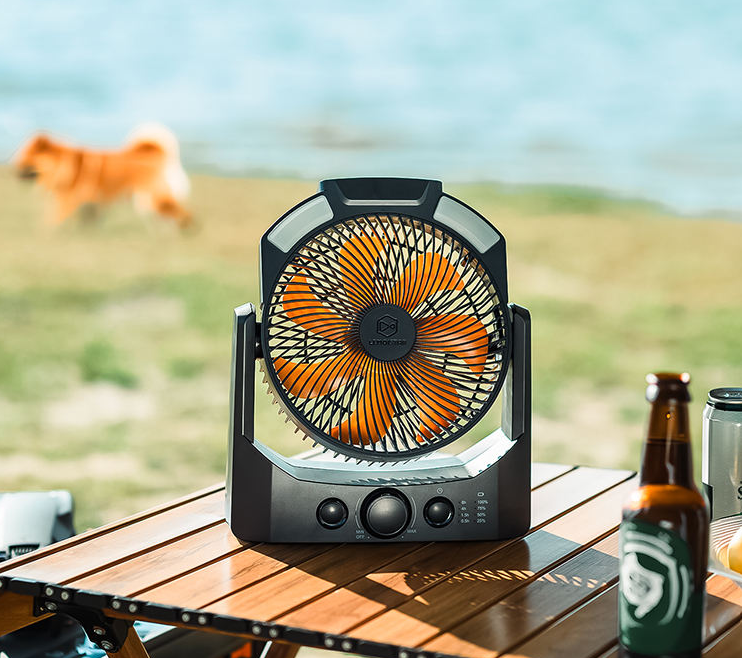 Black Stealth - Portable Field Rechargeable Fan