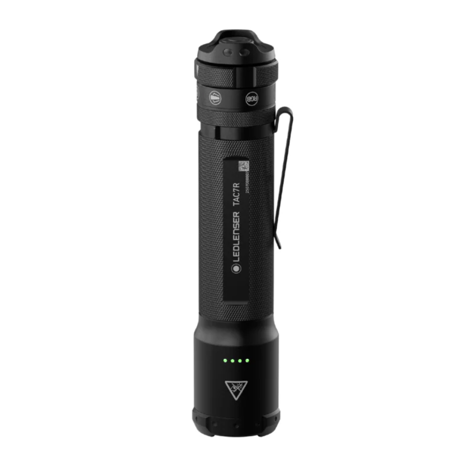 Ledlenser TAC7R Professional Tactical Flashlight | 3200 Lumens RGB Mode Select & IP68 Waterproof