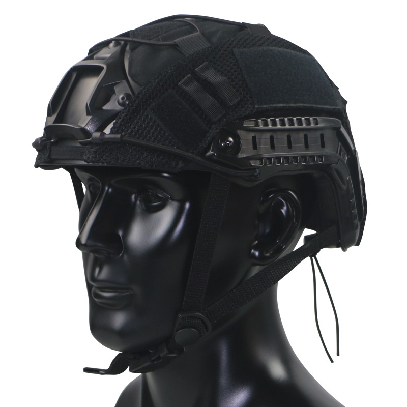 Black Stealth - Half Cut Helmet Cover