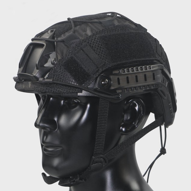 Black Stealth - Half Cut Helmet Cover
