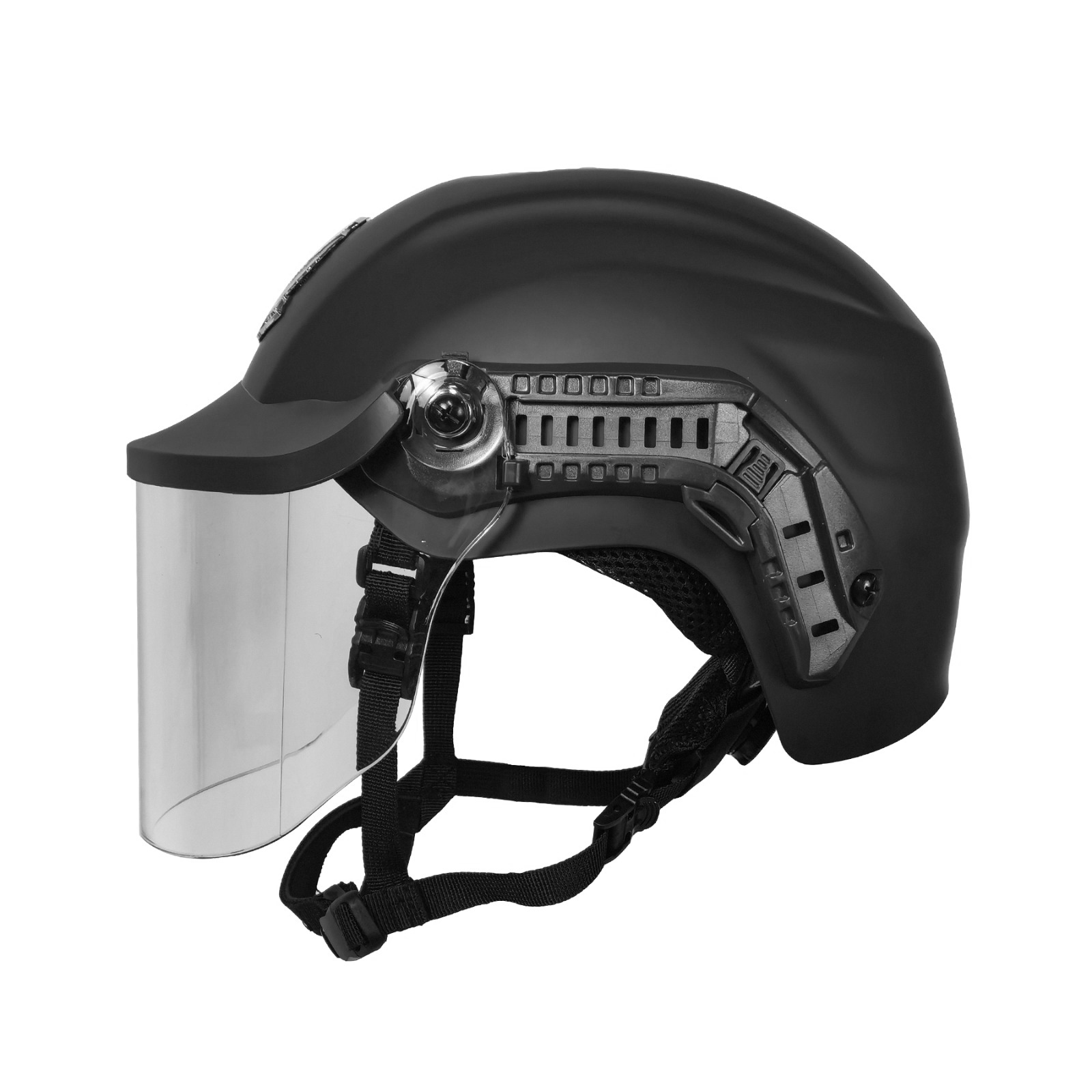 Black Stealth - Vanguard Lite Spec-Ops Riot Helmet