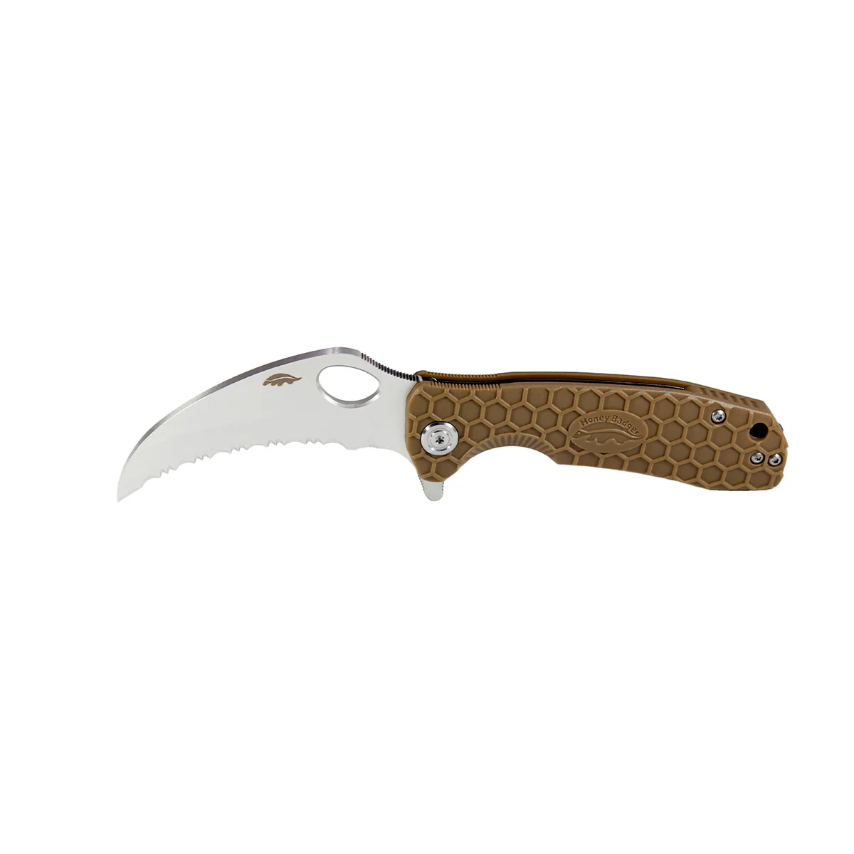 Honey Badger - Claw Heavy-Duty Ambidextrous Folding Knife – Tactical FRN Grip & Reversible Pocket Clip