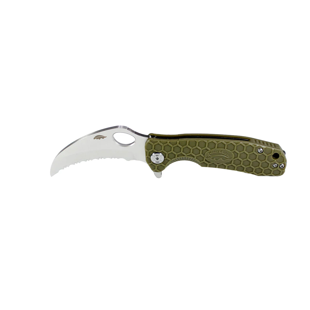 Honey Badger - Claw Heavy-Duty Ambidextrous Folding Knife – Tactical FRN Grip & Reversible Pocket Clip