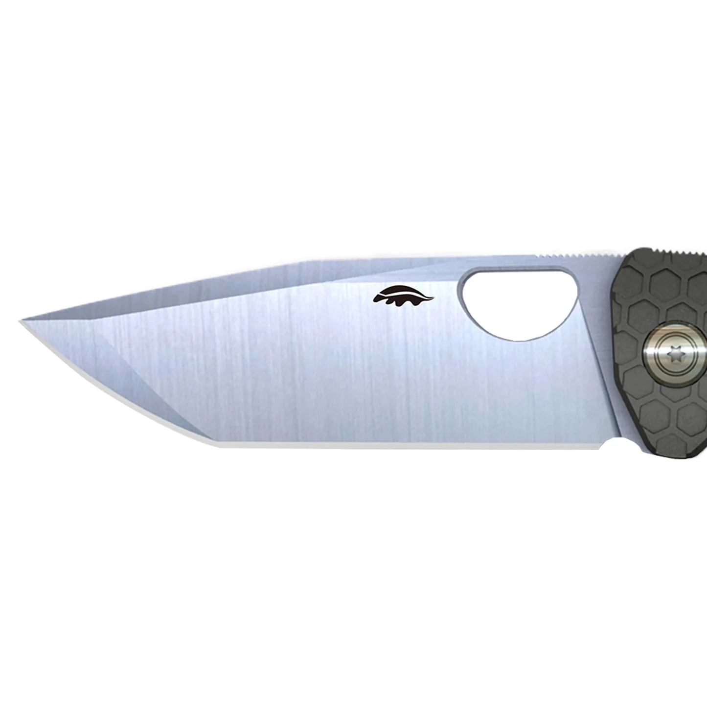 Honey Badger - D2 Tanto Folding Knife – Samurai-Inspired EDC with Honeycomb Grip