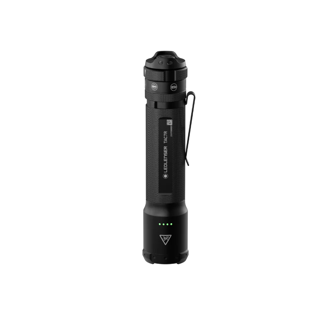 Ledlenser TAC7R Professional Tactical Flashlight | 3200 Lumens RGB Mode Select & IP68 Waterproof
