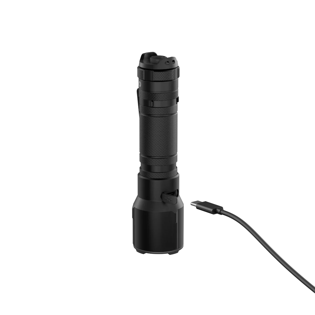 Ledlenser - TT3R Professional Tactical Flashlight | 1900 Lumens Dual-Beam with Red & Blue Light