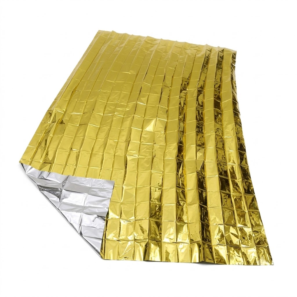 Dual-Sided Gold & Silver Emergency Survival Blanket - Thermal Rescue Gear