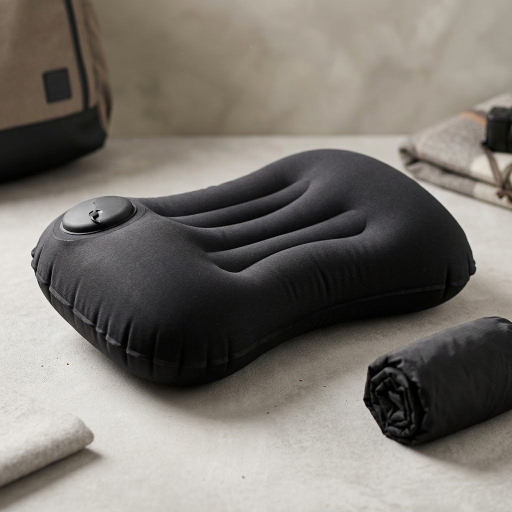 Black Stealth - Self Inflating Field Air Pillow