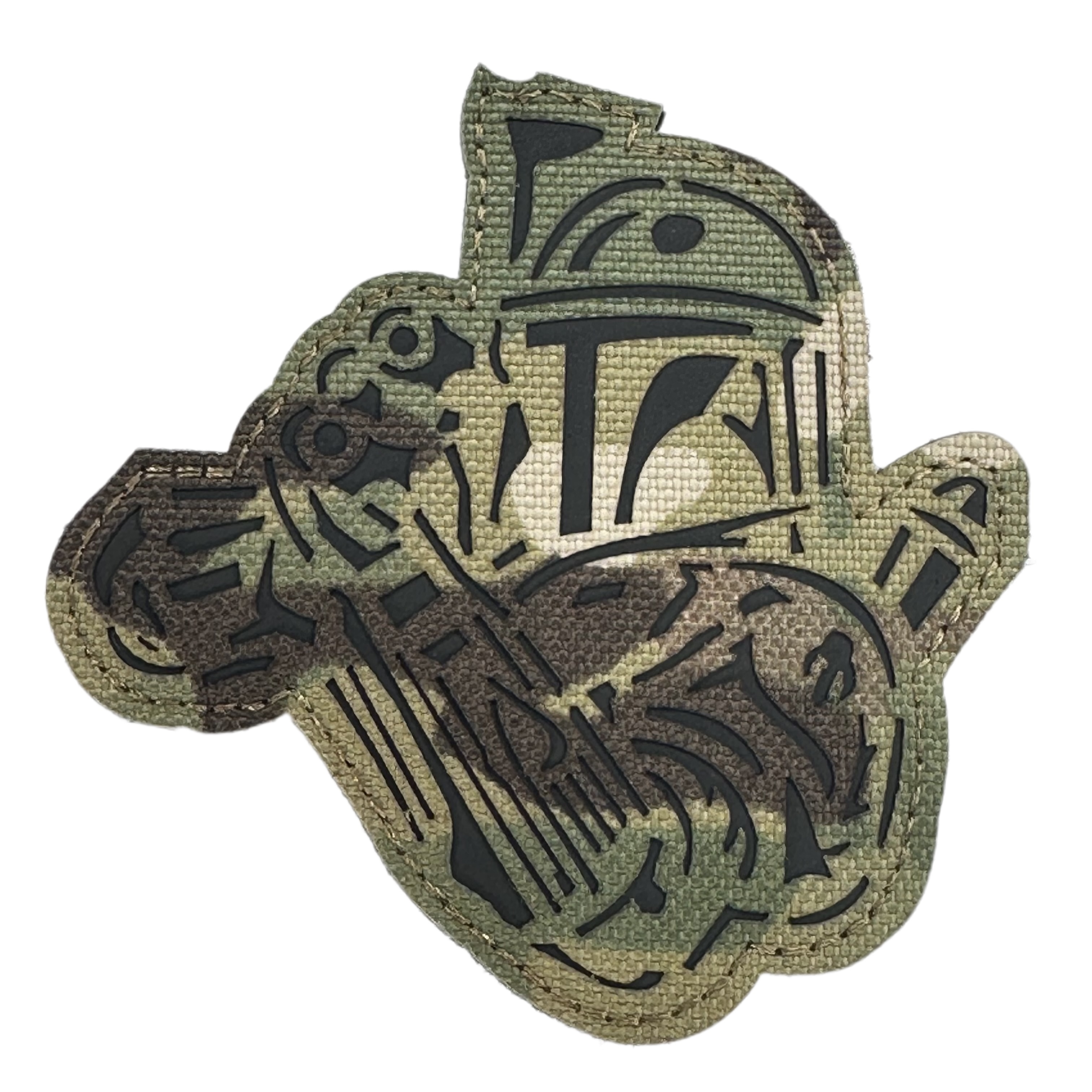 Laser Cut Patch - Mandalorian Reflective 