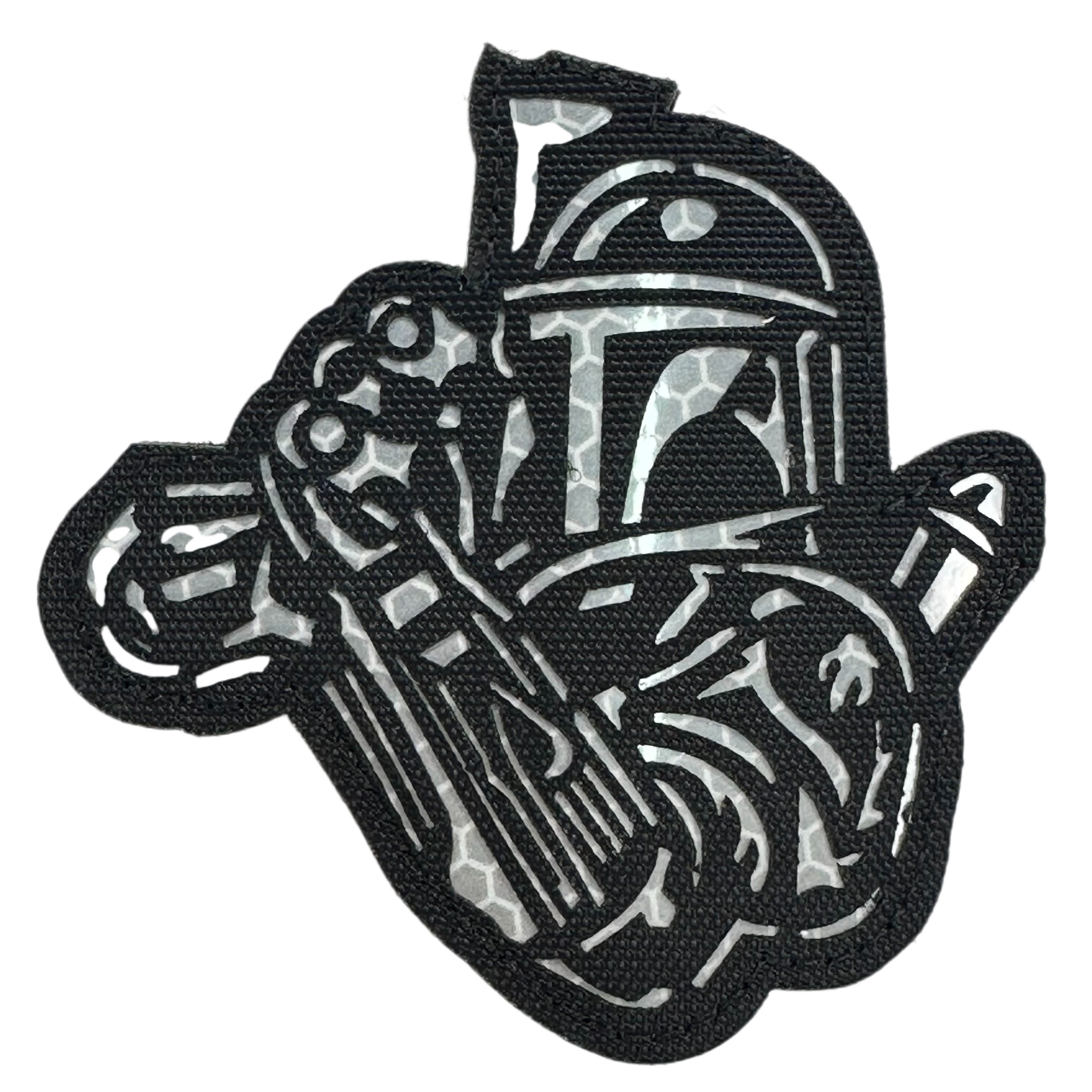 Laser Cut Patch - Mandalorian Reflective 