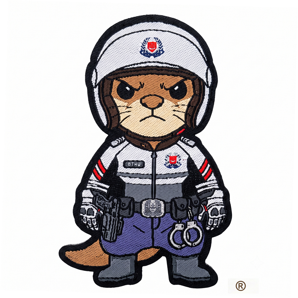 Woven Patch - Warrant Officer Dobhar-chú™ in SPF Traffic Police Uniform