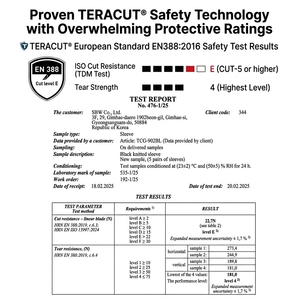 TERACUT - Cut Proof Arm Guard Sleeves (TCG-902BL)