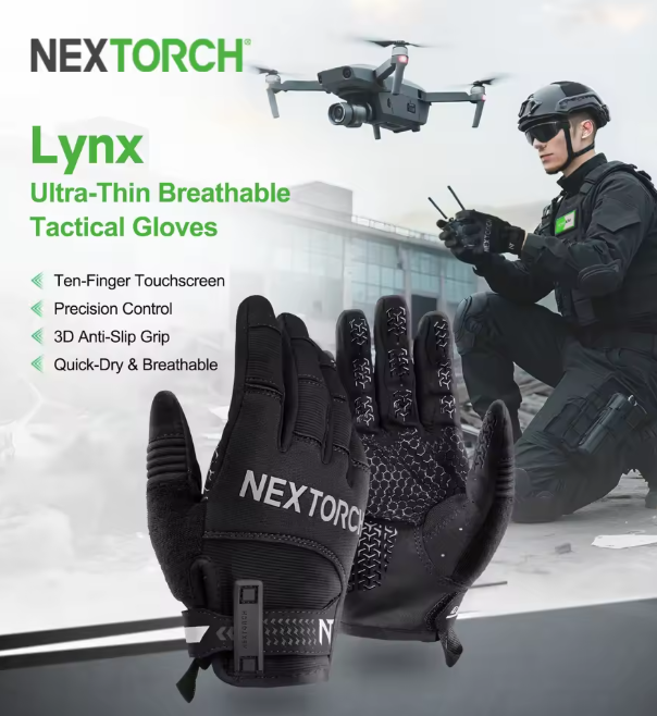 NEXTORCH Tactical Gloves for Motorcycle Military Combat Gloves Black Airsoft Gloves Touchscreen