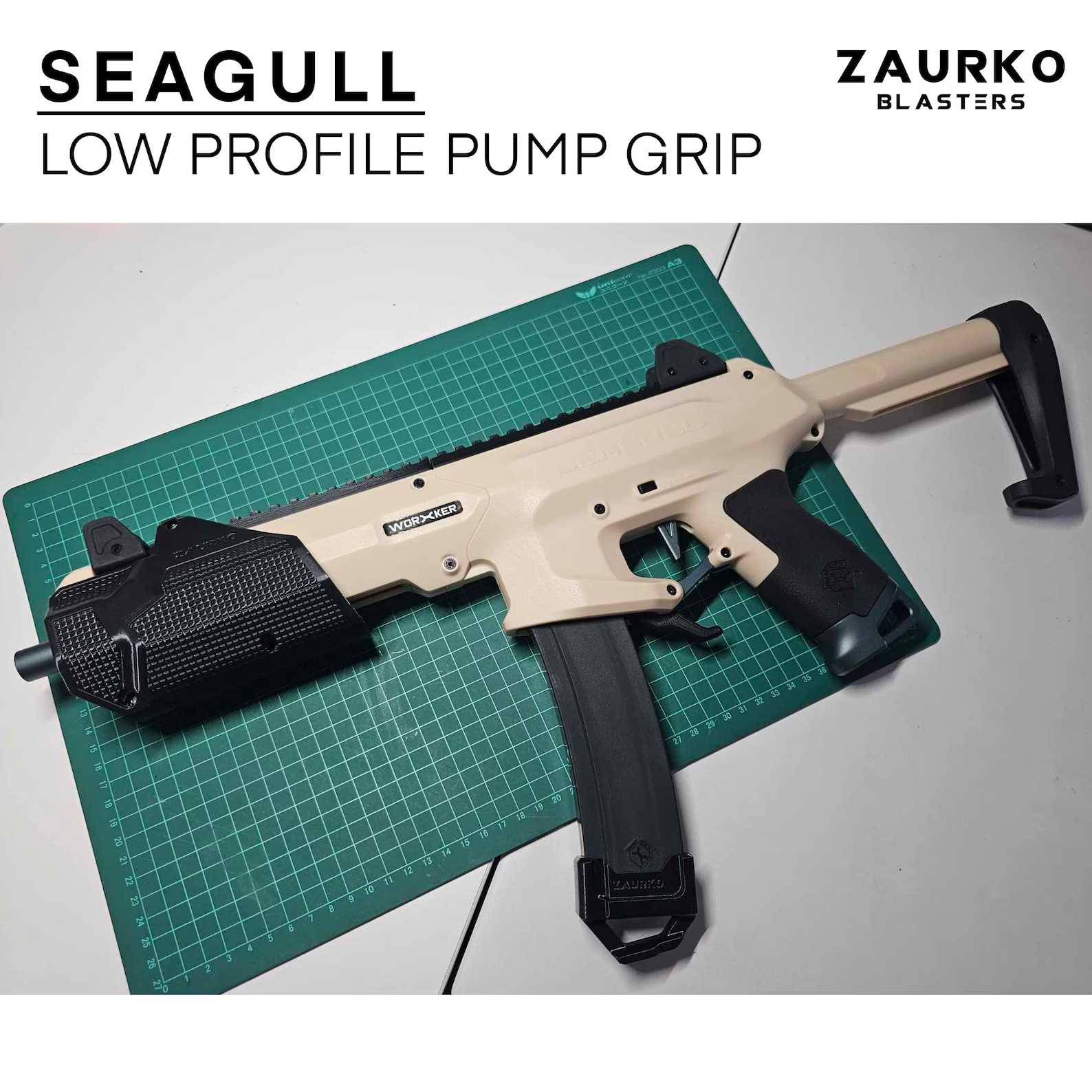 Zaurko Blasters - Seagull Low Profile Priming Grip