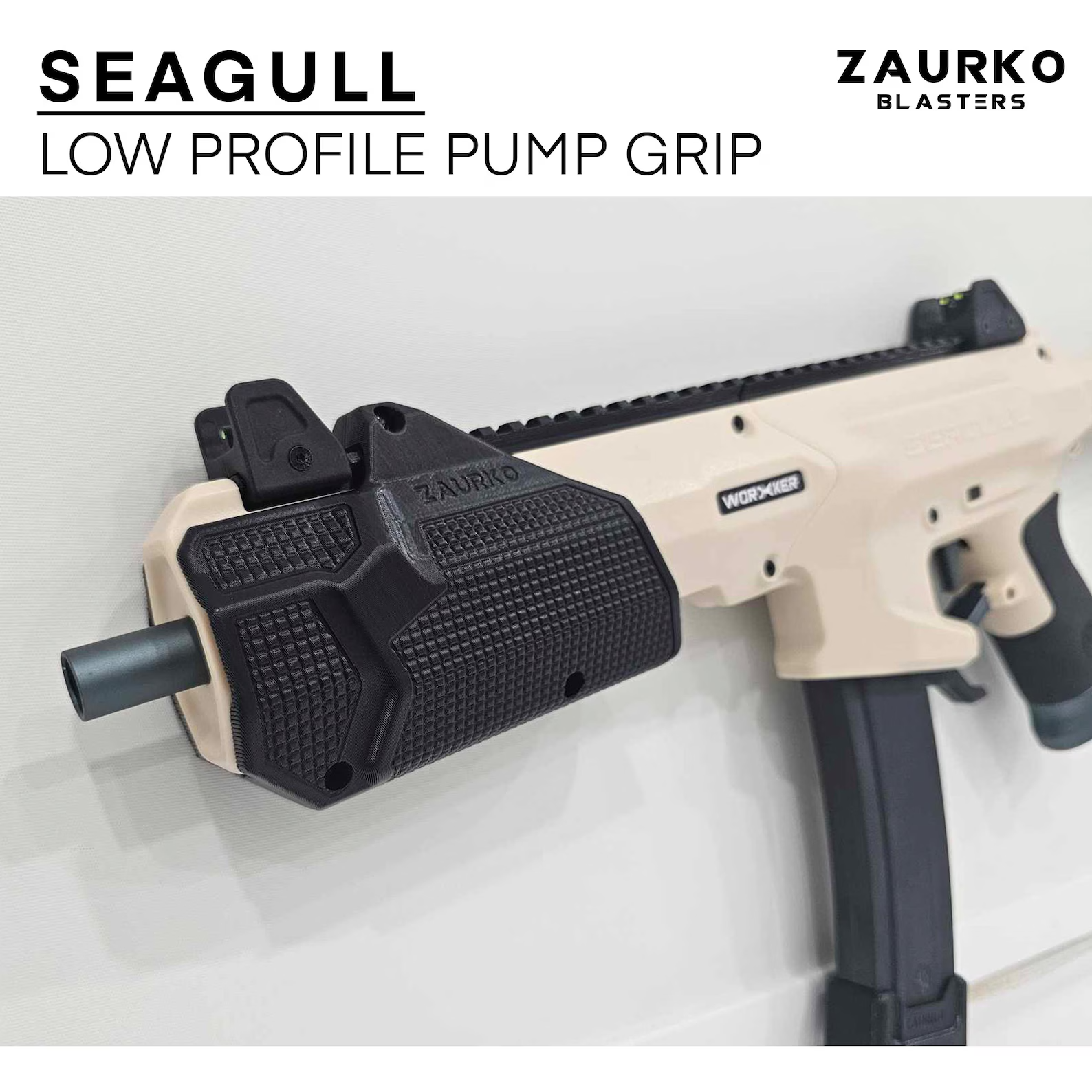 Zaurko Blasters - Seagull Low Profile Priming Grip