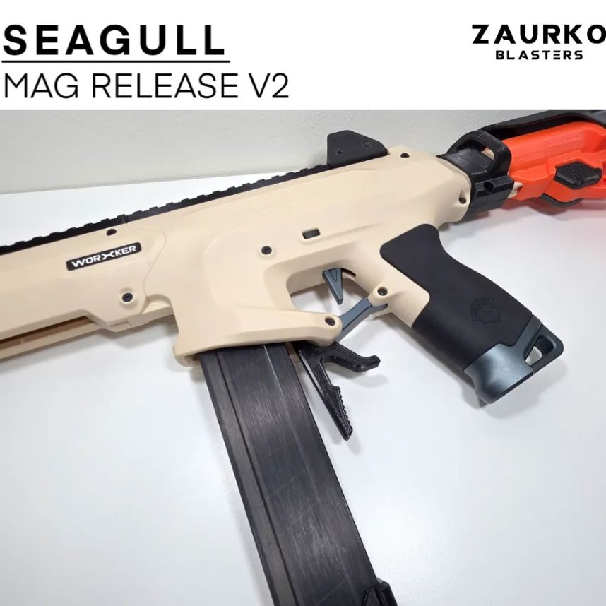 Zaurko Blasters - Seagull Extended Mag Release V2 (PETG)