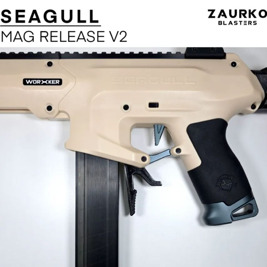 Zaurko Blasters - Seagull Extended Mag Release V2 (PETG)