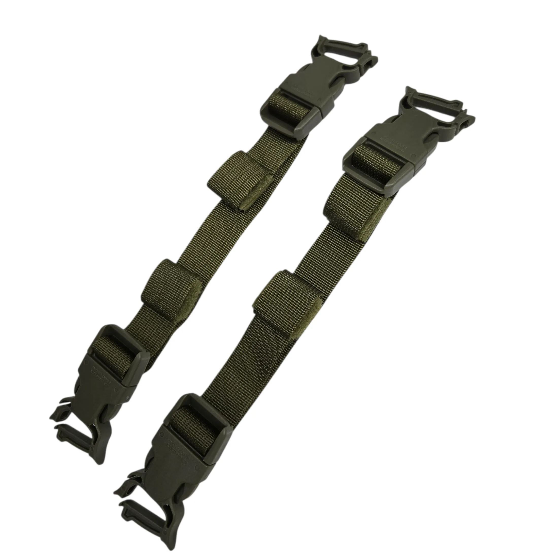 Black Stealth - Tactical Quick Release Compression Strap (2pc)