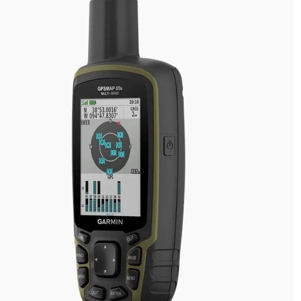 Garmin - GPSMAP 65s Portable Multi- Band GPS Handheld Hiking Navigator Device with Sensors with Sea