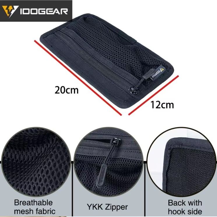 IDOGEAR - Mesh Pouch with Velcro Back