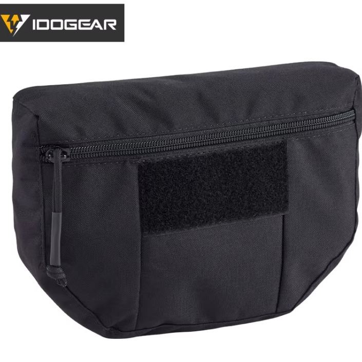 IDOGEAR - Hook and Loop Camo Tactical Vest Carrying Kit Bag Dump Pouch & Drop Pouch 