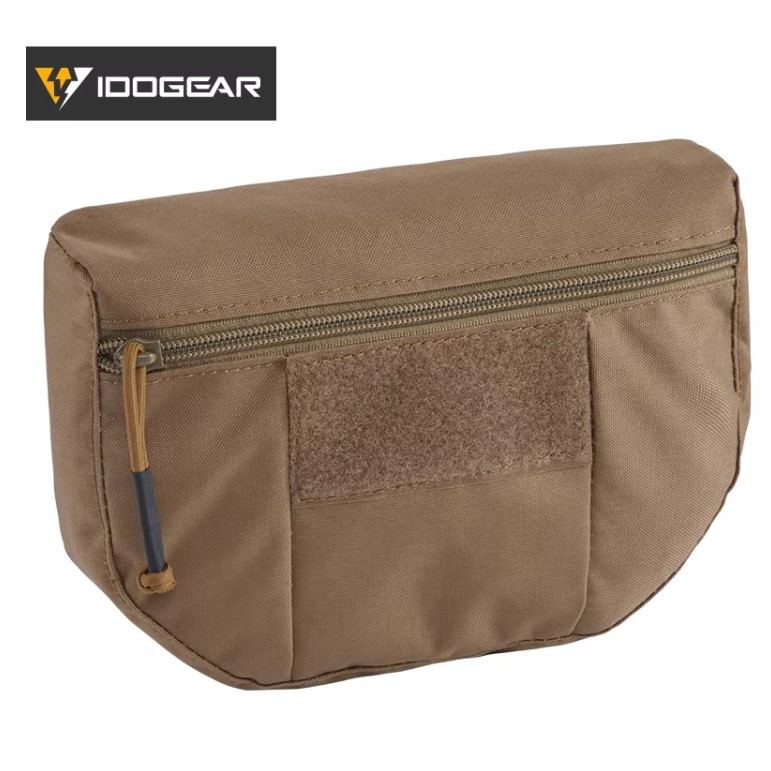 IDOGEAR - Hook and Loop Camo Tactical Vest Carrying Kit Bag Dump Pouch & Drop Pouch 